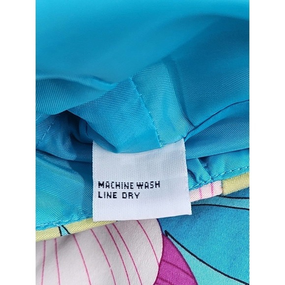 Sangria Womens Dress Size 12 Blue Floral V Neck Short Sleeve Side Zip Lined - Picture 10 of 10